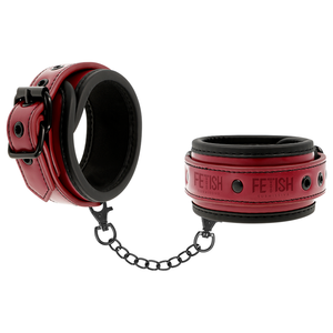 Fetish Submissive Dark Room – Menottes en cuir végan avec doublure en néoprène