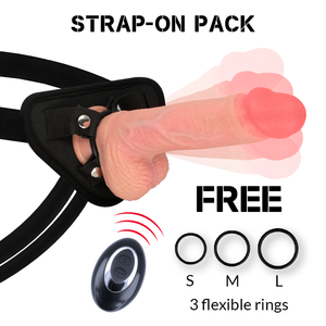 RockArmy – Harnais + vibrateur silicone liquide premium télécommande apache 20.5 cm -o- 4.62 cm