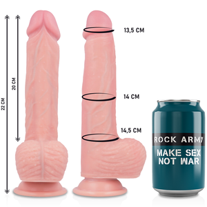 RockArmy – Harnais + vibrateur silicone liquide premium télécommande apache 20.5 cm -o- 4.62 cm