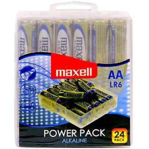 MAXELL - BATTERIJ ALCALINA AA LR6 PAK*24 BATTERIJEN