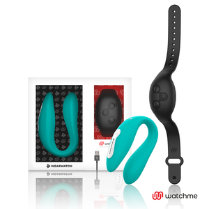 Wearwatch – Vibrateur double technologie watchme aigue-marine / jet