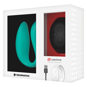 Wearwatch – Vibrateur double technologie watchme aigue-marine / jet