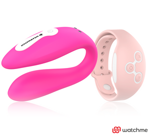 Wearwatch – Vibrateur watchme double technologie fuchsia / rose