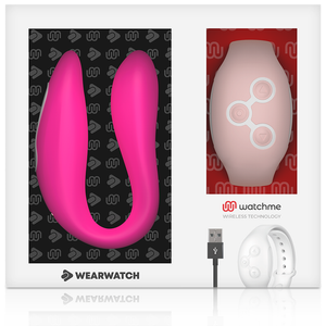 Wearwatch – Vibrateur watchme double technologie fuchsia / rose