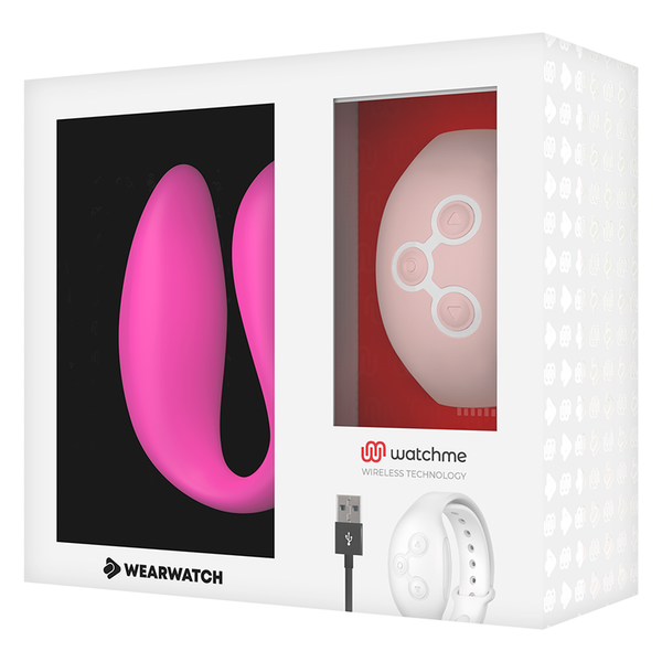 Wearwatch – Vibrateur watchme double technologie fuchsia / rose
