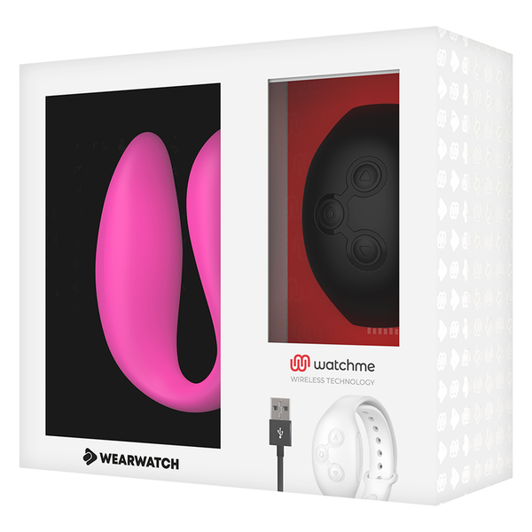 Wearwatch – Vibrateur double technologie watchme fuchsia/azabache