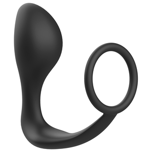 Addicted Toys – Plug anal avec anneau en silicone noir