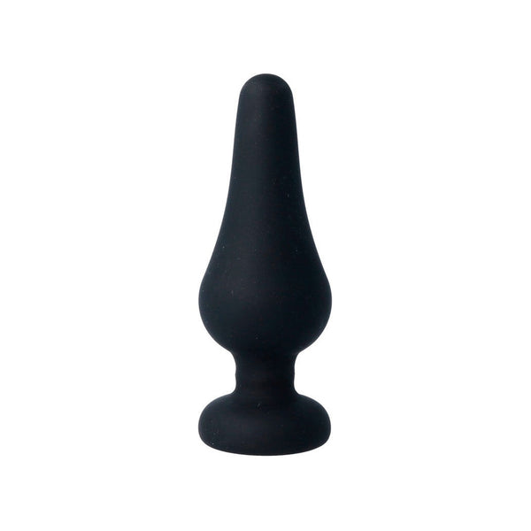 Intense – Plug anal pipo L silicone noir 13 cm