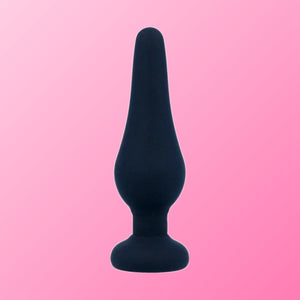 INTENSE - ANAAL PLUG PIPO S SILICONEN ZWART 9,8 CM