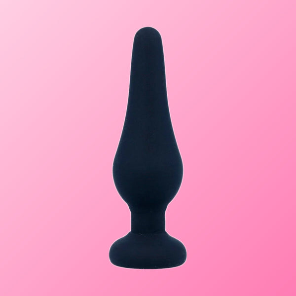 Intense – Plug anal pipo S silicone noir 9,8 cm