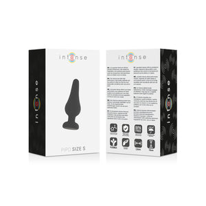 INTENSE - ANAAL PLUG PIPO S SILICONEN ZWART 9,8 CM