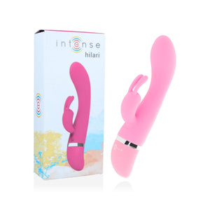 Intense – Vibrateur de luxe en silicone rose hilari