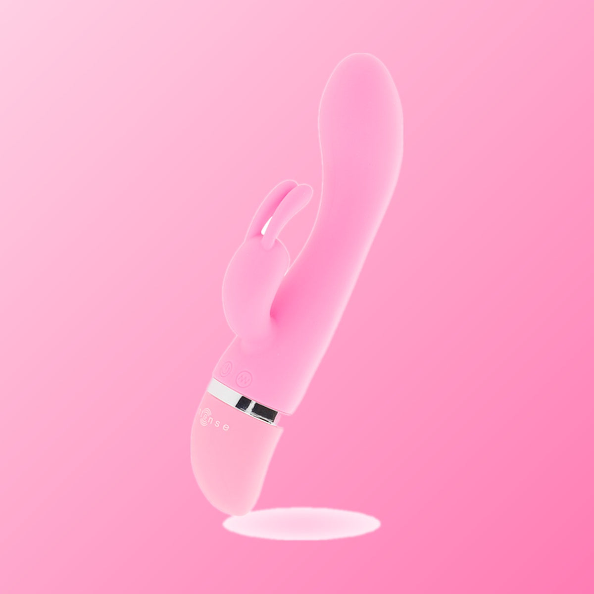 Intense – Vibrateur de luxe en silicone rose hilari