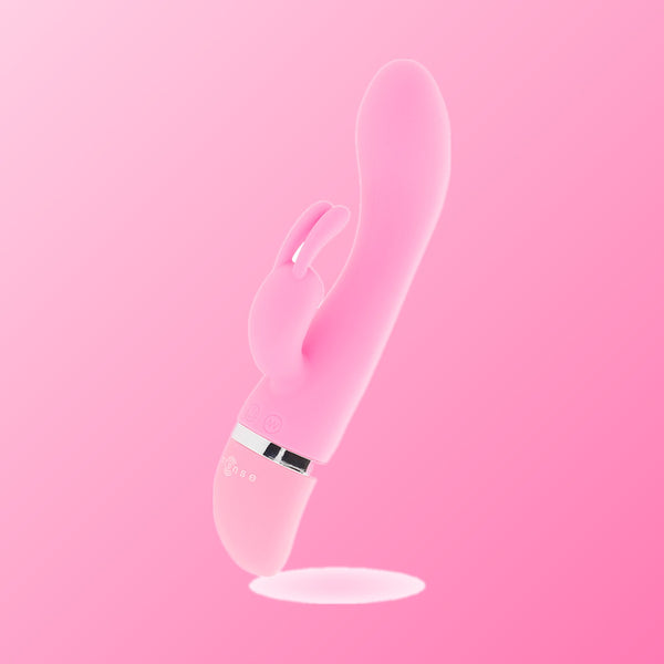 Intense – Vibrateur de luxe en silicone rose hilari