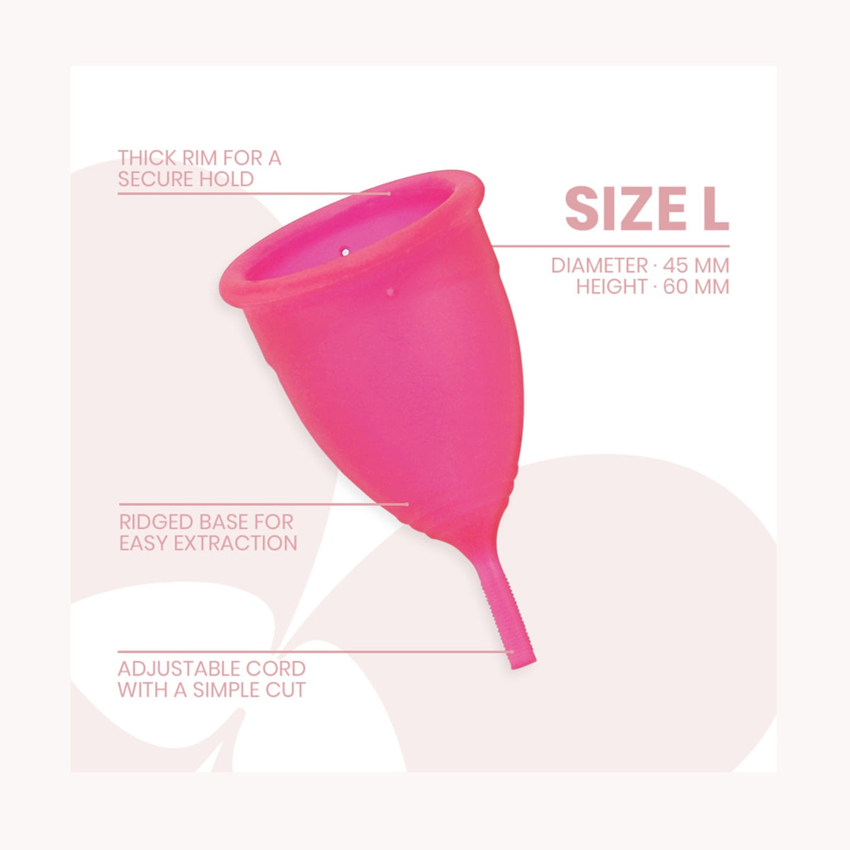 Intimichic – Coupe menstruelle en silicone médicale - taille L