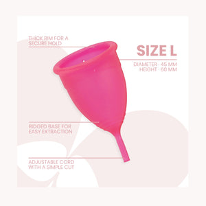 Intimichic – Coupe menstruelle en silicone médicale - taille L