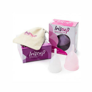 IrisCup – Coupe menstruelle taille S, rose, avec sac stérilisateur offert