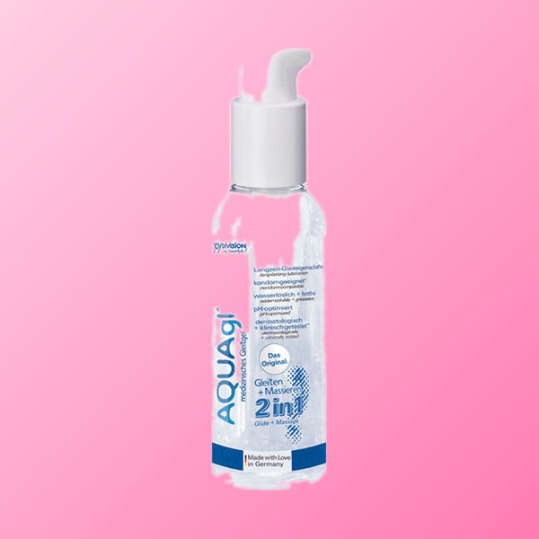 JoyDivision Aquaglide – Lubrifiant et gel de massage 2 en 1, sans odeur (125 ml)