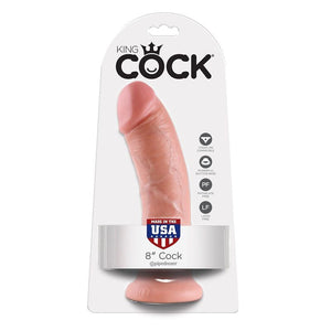 King Cock 8 inch Skin-coloured