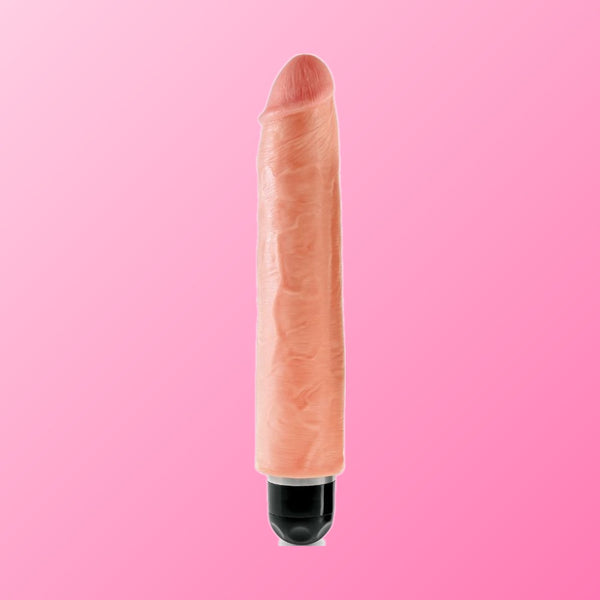King Cock – Vibrateur rigide réaliste 25.4 cm naturel