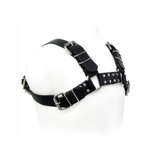 Leather Body – Harnais bull dog noir