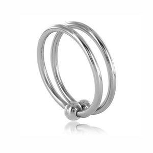 Metal Hard – Double anneau en acier, cockring 30 mm