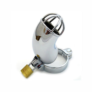 Metal Hard – Cage de chasteté Lancelot, acier inoxydable