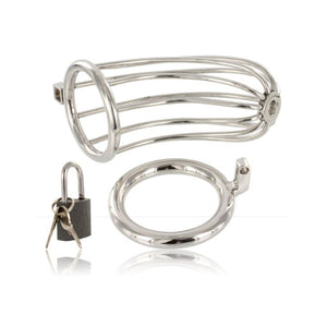 Metal Hard – Cage de chasteté à anneau, acier inoxydable