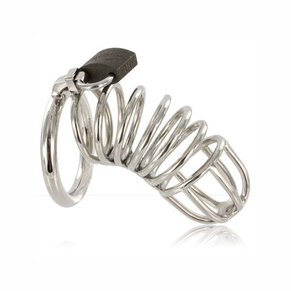 Metal Hard – Cage de chasteté en acier avec anneau, cadenas inclus