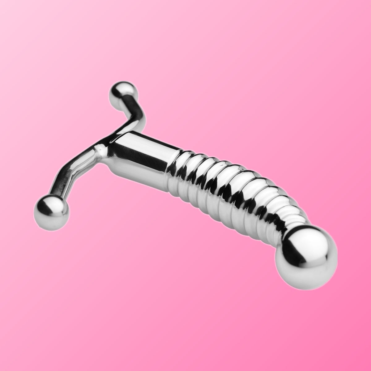 Metal Hard – Masseur de prostate en acier, 12,7 cm