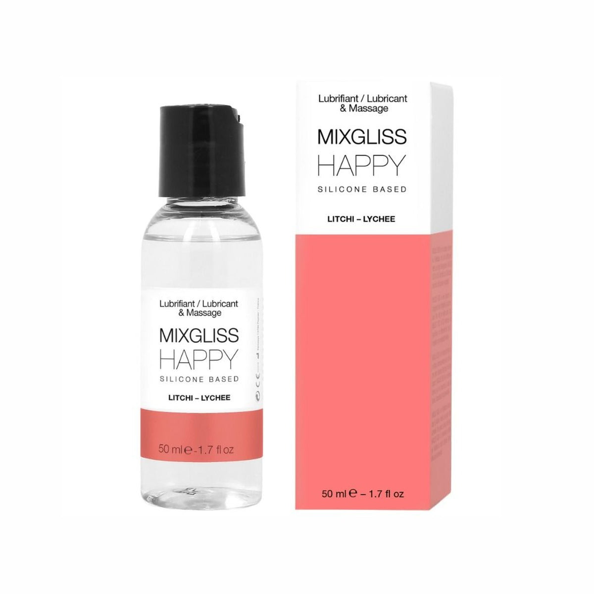 Mixgliss – Lubrifiant silicone happy litchi 50 ml