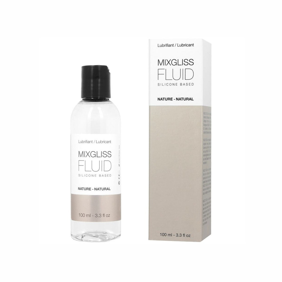 Mixgliss – Lubrifiant silicone naturel sans parfum (100 ml)