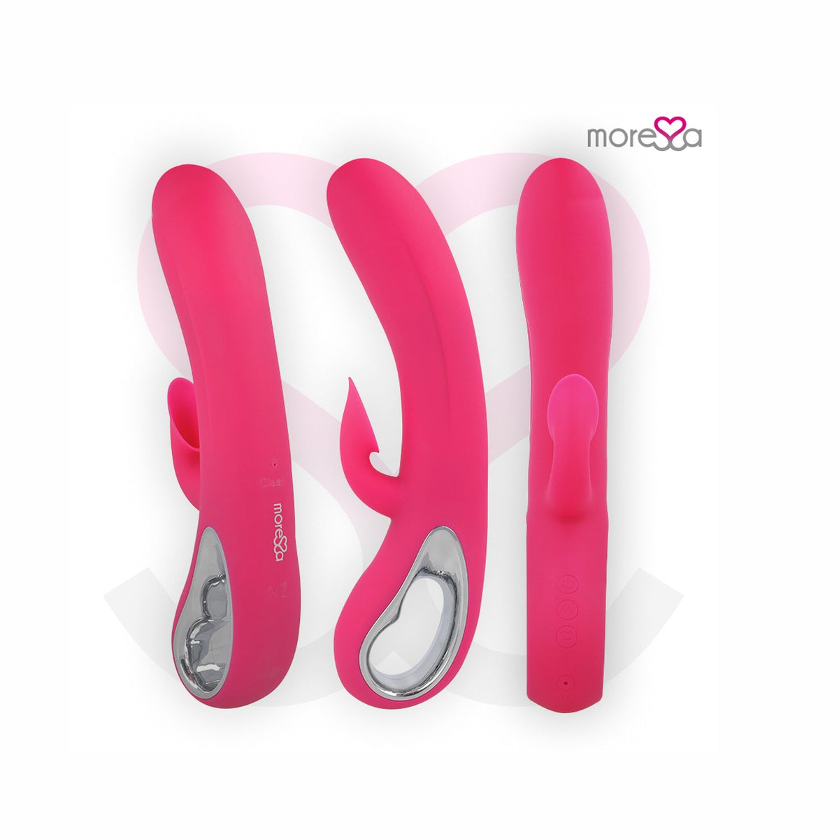 MORESSA - DUSTIN CLITORIAL SUCTION AND POTENTE VIBRACIÓN PREMIUM RECHARGEABLE SILICONE