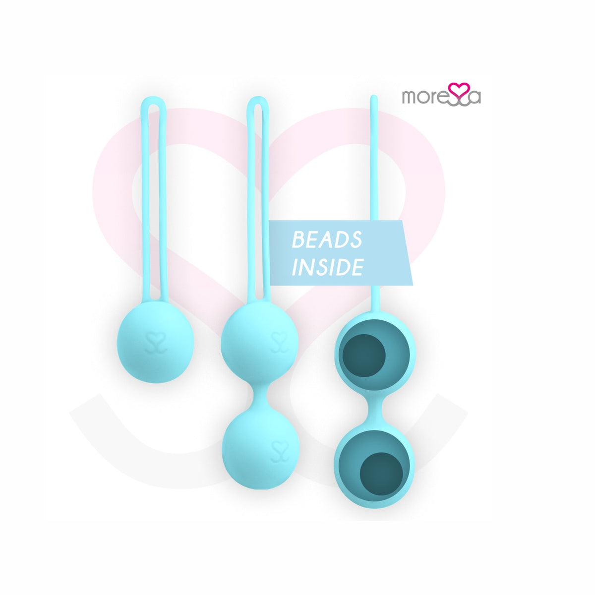 Moressa – Ensemble osian silicone turquoise premium