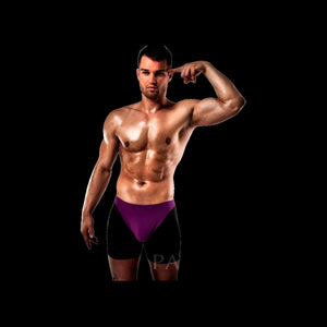Passion – Boxer 009 lingerie erotique lilas/noir S/M