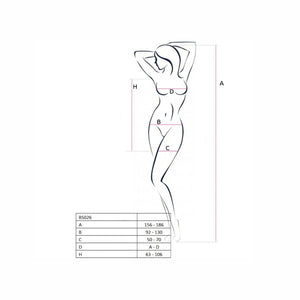 Passion – Femme bs026 bodystocking blanc style robe taille unique