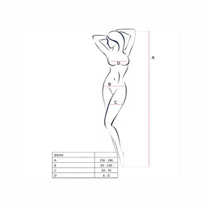 Passion – Femme bs034 bodystocking noir taille unique