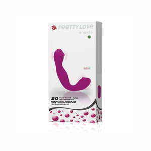 Pretty Love – Angelo, gode-ceinture sans harnais lilas rechargeable