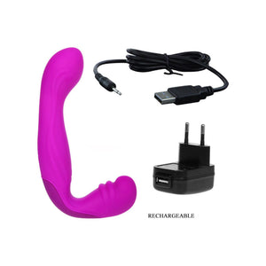 Pretty Love – Beau, harnais double sans sangles rechargeable lilas