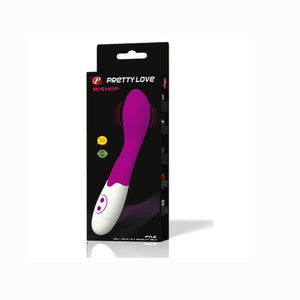 Pretty Love – Bishop, vibromasseur lilas et blanc