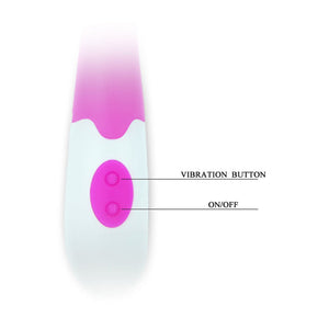 Pretty Love – Bishop, vibromasseur lilas et blanc