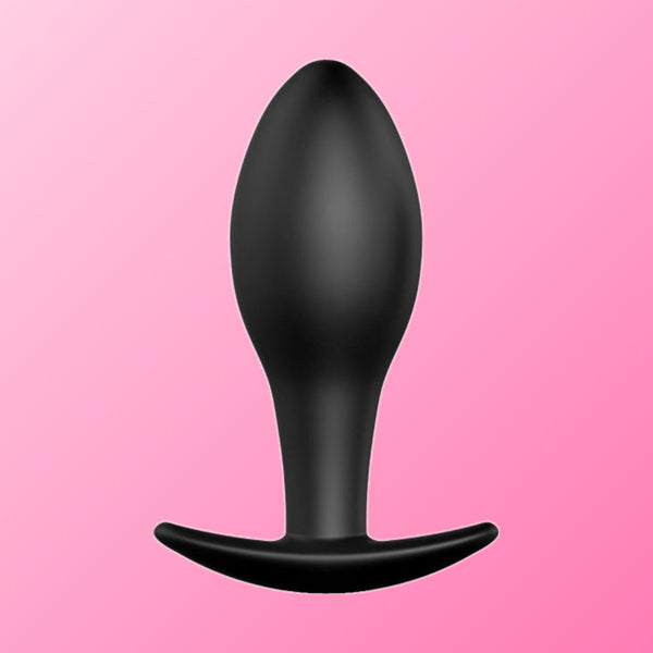Pretty Love – Plug anal ancre en silicone 8.5 cm noir