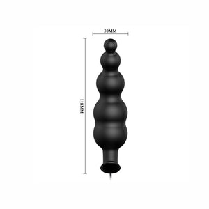 PRETTY LOVE - SILICONE ANAL PLUG EXTRA ESTIMULATION AND 12 MODOS VIBRACIÓN NEGRO CONTROL REMOTO