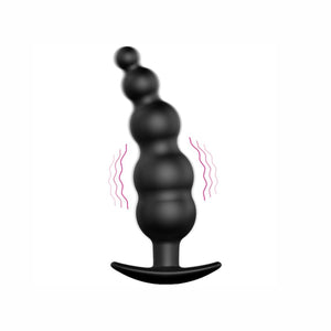 PRETTY LOVE - SILICONE ANAL PLUG EXTRA ESTIMULATION AND 12 MODOS VIBRACIÓN NEGRO CONTROL REMOTO