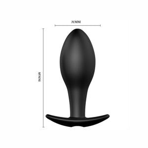 Pretty Love – Plug anal forme dancre silicone 12 modes de vibration noir
