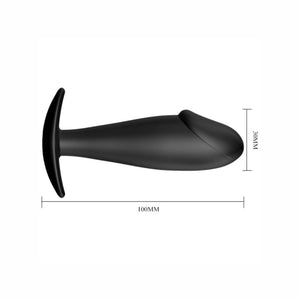 Pretty Love – Plug anal forme de pénis en silicone noir