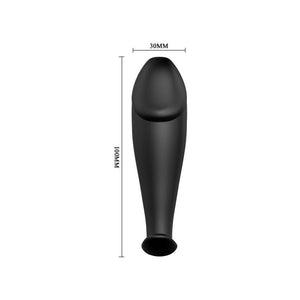 Pretty Love – Plug anal en silicone forme pénis et 12 modes de vibration noir