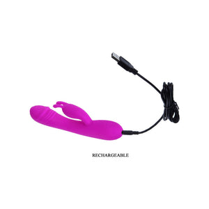 Pretty Love – Hunter, vibromasseur rabbit 30 modes 17 cm