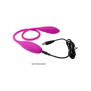 Pretty Love – Snaky Deluxe, vibromasseur double rechargeable 7 modes