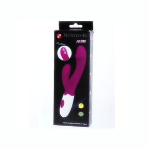 Pretty Love – Vibromasseur rabbit lilas et blanc, stimulateur clitoridien
